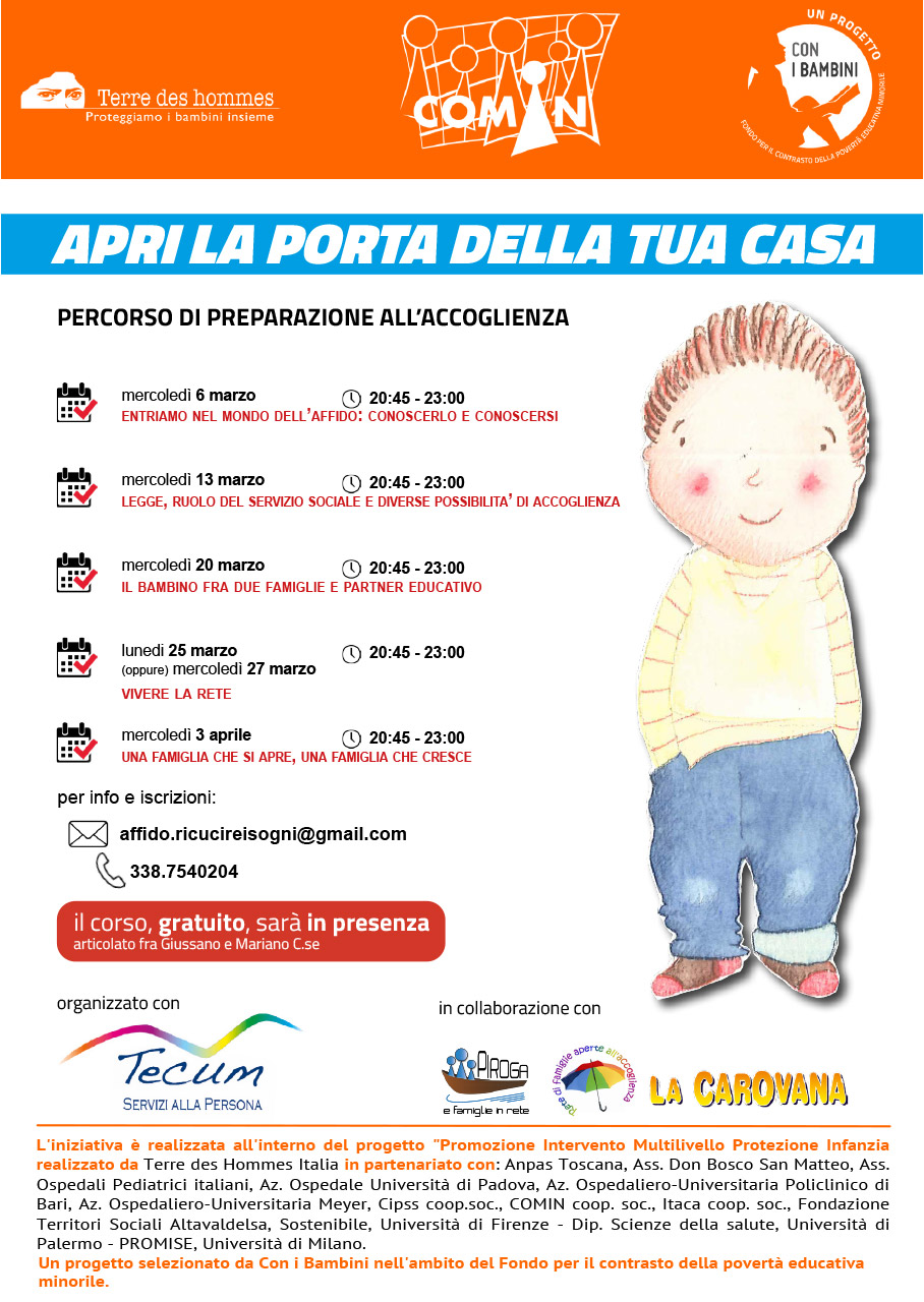 Locandina Formazione affido familiare