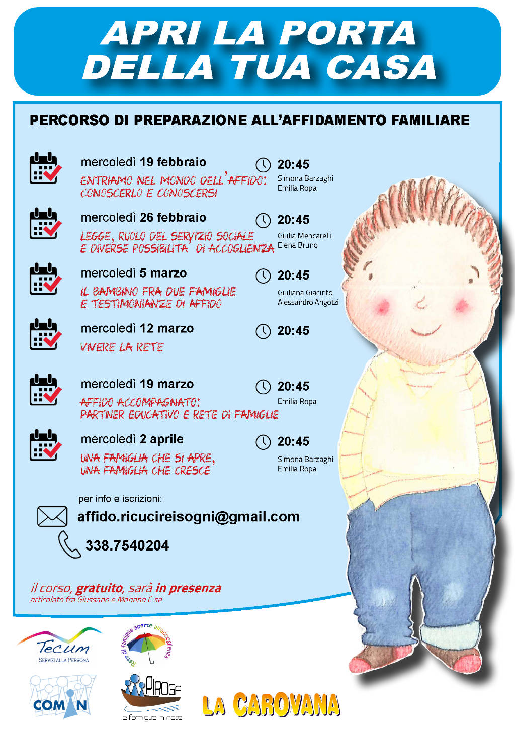 Locandina Corso Affido Familiare 2025