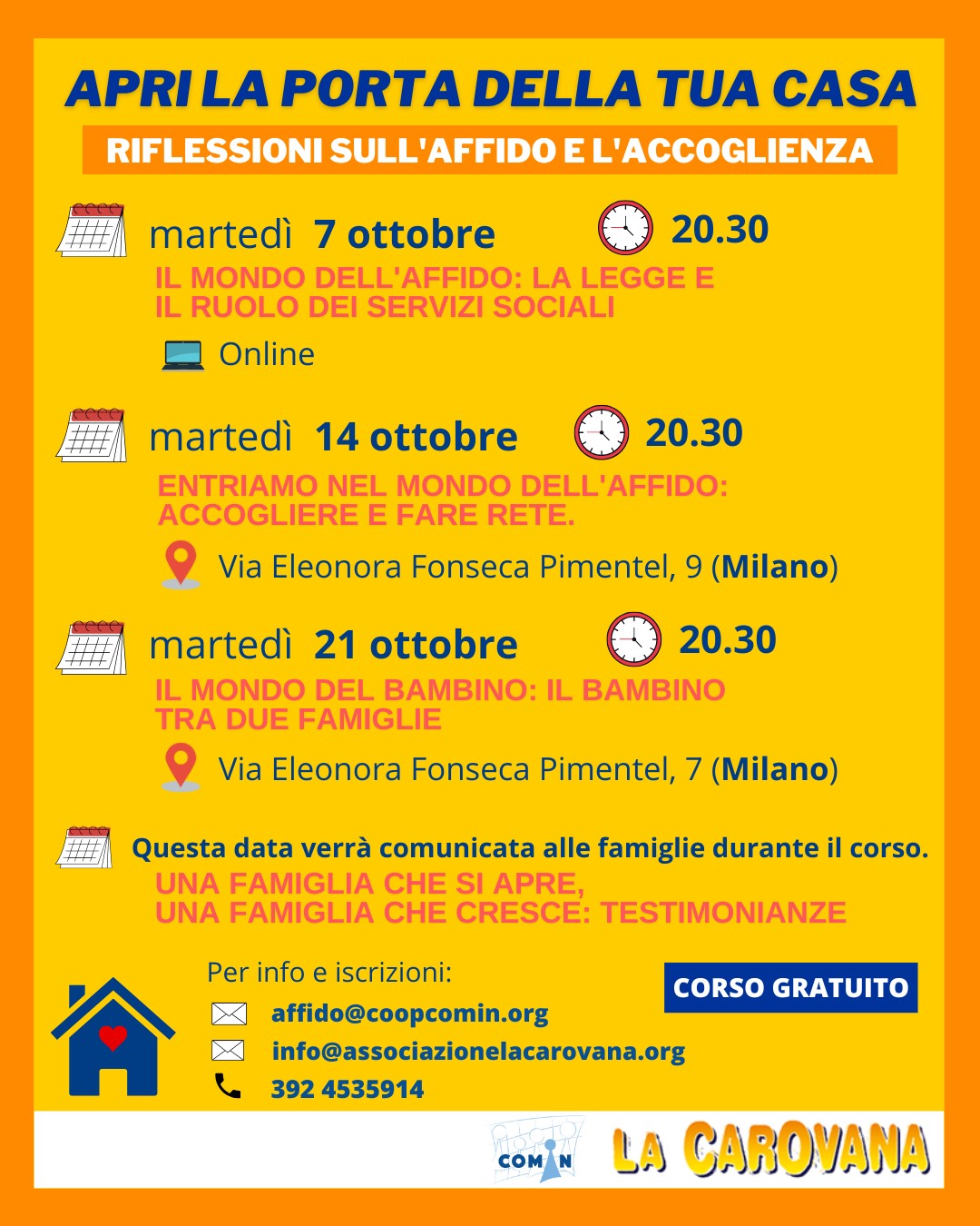 Apri la porta formazione Affido familiare ottobre 2025